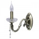 Applique murale laiton classic 1 ampoule 24 cm