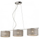 Suspension argent brighton 3 lumières