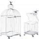Cages en métal laqué blanc (lot de 2)