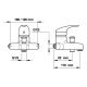 Mitigeur Bain/douche entraxe 120 mm - PRESTO - 70751 