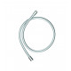 Flexible de douche plastique 1250 mm argenté anti torsion