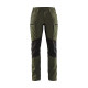 Pantalon maintenance polycoton stretch femme 71591845 - Couleur et taille au choix Vert forêt/Noir