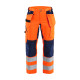 Pantalon artisan haute-visibilité stretch avec poches flottantes femme 71631811 - Couleur au choix Orange fluo-Marine