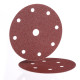 Disque abrasif papier auto-agrippant BW 115 Velours 8 trous - Ø 125 mm Gr. 80 - HERMES ABRASIFS - 6065475 