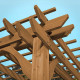 Pergola en bois de cèdre oasis 