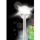 Lampe solaire ronde sur pique ice (lot de 5) 