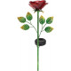 Lampe décorative rose à énergie solaire