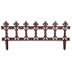 Bordure de jardin en fonte fleur de lys