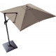 Parasol déporté 300x300 cm orient - Coloris au choix Taupe