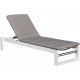 Bain de soleil en aluminium et tissu d'oléfine st tropez