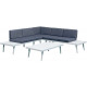 Salon de jardin détente en aluminium smart
