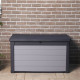 Boîte de rangement de jardin premier 380 l gris