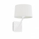 Aplique murale blanche h32 handy 1 ampoule