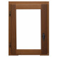 Fenêtre 1 vantail en bois exotique hauteur 60 x largeur 50 tirant gauche (cotes tableau)