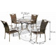 Salon de jardin 4 personnes provence-vars 