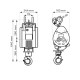 Treuil à câble électrique les-m250 250kg 1,5kw 220v monophasé stockman 