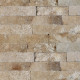 Briquette de parement premium pierre naturelle travertin beige nuancé h.5cm intérieur / extérieur (lot 1 m² vrac)