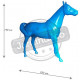 Cheval design lisse en résine 