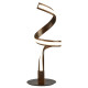 Lampe ribbon, marron et acrylique