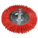 Brosse circulaire 75 avec queue 1/4' nylon fin - HIKOKY - 751329