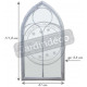 Miroir fenêtre église 112 cm 
