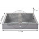 Serre de jardin en pin 41 cm de hauteur gris 