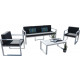 Salon de jardin en aluminium 5 places muna