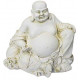 Statue sumo rieur assis en pierre reconstituée