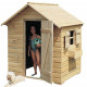 Maisonnette enfants en pin avec volets cory