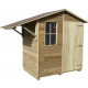 Abri de jardin avec abri bûches en pin brio 2