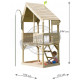 Maisonnette pour enfants en bois sur piloti forest 