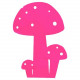 Champignon déco en métal rose 50cm 50 cm