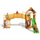 Plateforme de jeux en bois rainbow fortress
