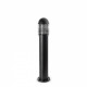 Balise de jardin noire verno 1 ampoule