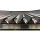 Plancha en inox double plaque clas 80 cm avec chariot et housse 