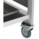 Table avec plancha en inox et feu gaz oasi 