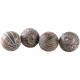 Boules en manguier motifs assortis (lot de 4)
