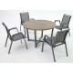 Table ronde en aluminium lausanne 