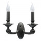 Applique murale grise neoclassic 2 ampoules 19 cm