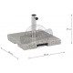Pied de parasol carré en granit 55 kg 