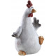 Poule décorative en résine