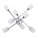 Plafonnier chromé megapolis 8 ampoules 20 cm