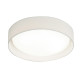 Plafonnier rond modern, polycarbonate, blanc