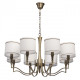 Chandelier laiton elegance 8 ampoules 83 cm