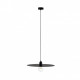 Suspension noire plat 1 ampoule