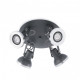 Spot gris ring 4 ampoules