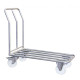 Chariot dossier fixe inox 304 L, 400 kg