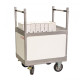 Chariot niveau constant polypropylène, 800 x 600 mm