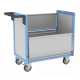 Chariot conteneur PP alvéolaire 250 kg - Avec ou sans toit et dimensions au choix