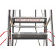 Escabeau roulant à immobilisation automatique charge 150 kg 10 marches ht travail 4310 mm 